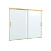Шторка для ванны Cezares TANDEM-SOFT-VF-2-180/145-C-BORO-IV 180x145 прозрачная, брашированное золото