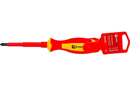 Отвертка EKF Expert PH2x100 мм 1000 В ph-2-100-exp-in