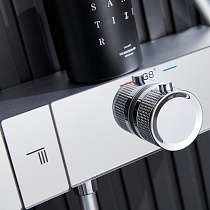 Душевая стойка Black&White Gravity GH-9005C термостат, хром