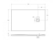 Поддон для душа BelBagno TRAY-MR-UNO-AH-140/90-35-W-NO 140x90 белый, накладка черный