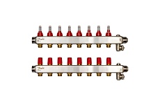Коллекторы Danfoss SSM-8F с расходомерами 8 контуров 088U0758