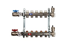 Коллектор из нержавеющей стали в сборе без расходомеров STOUT 5 выходов SMS 0912 000005