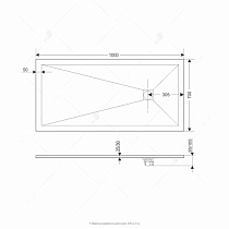 Поддон для душа RGW Stone Tray ST-0107G 70x100 графит