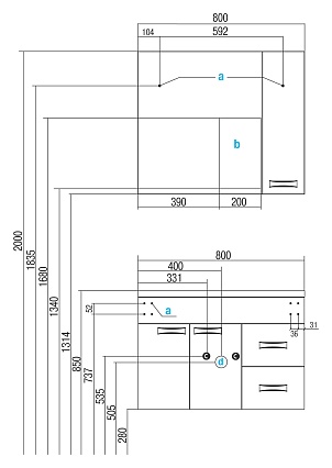 Мебель для ванной Акватон Диор 100