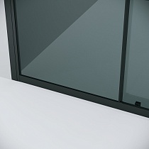 Душевая дверь Grossman Cosmo 100x195 тонированное, черный матовый 100.K33.02.100.21.10