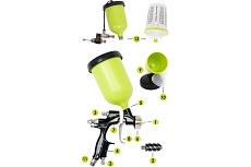 Ручной пневмораспылитель с верхним бачком Sames Kremlin FPro G CONV-15 -MVB 136794315