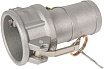 Алюминиевый камлок TITAN LOCK типа С серия EcoLine, розетка с хвостовиком 2" TL200CAL-EL
