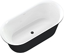 Акриловая ванна Aquanet Family Smart 170x78 см, 88778-GW-MB белый/черный матовый