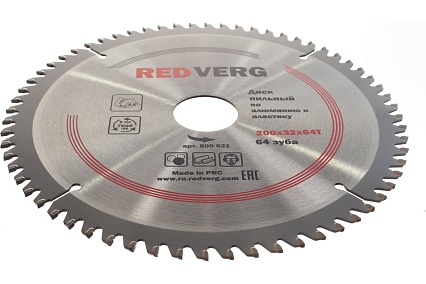 Диск пильный (200х32/30 мм; 64 зуба) Redverg 6621266