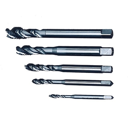 Набор машинных метчиков Bucovice Tools из 5 шт С35 М4-М12 с винтовыми канавками 103112
