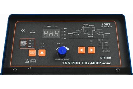 Аппарат для сварки алюминия ТСС PRO TIG/MMA 400P AC/DC Digital 030079