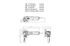Угловая шлифмашина Metabo WEV 15-125 Quick HT 600562000
