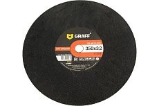 Круг отрезной по металлу (350x25.4х3.2 мм) GRAFF GADM 350 32