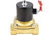 Электромагнитный клапан DN.ru двухходовой VS2W-100V-NC Ду25 Ру10 латунь, VITON 220B AC D130-01561