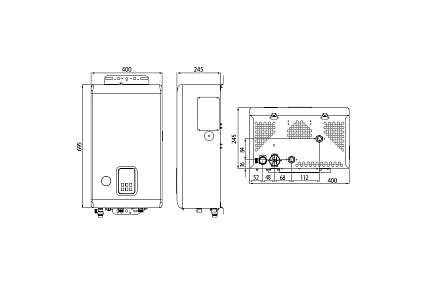 Настенный электрокотел Navien EQB-08HW 8 квт, одноконтурный НС-1205543