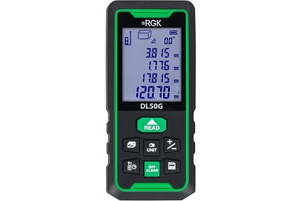 Лазерный дальномер с угломером RGK DL50G 778176