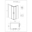 Душевой уголок Grossman Galaxy GR-3120L 120x80 прямоугольный, левый