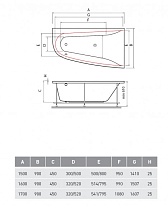 Акриловая ванна Vayer Boomerang 150x90 R