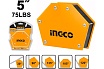 Угольник магнитный Ingco AMWH75052