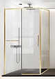 Душевой уголок Vincea Slim Soft VSR-1SS8013CLG 130x80 брашированное золото, прозрачный