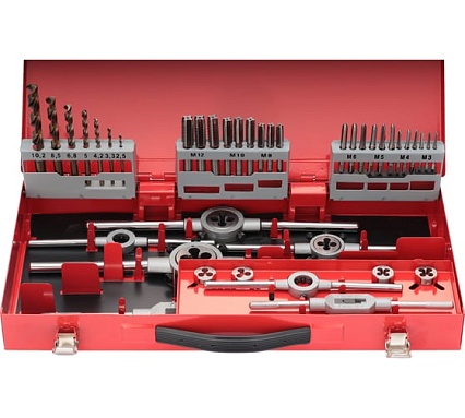 Резьбонарезной набор RUKO M3-M12 HSSE 44пр. 245030E