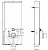 Стеклянный модуль для инсталляции Bocchi Glass box T03-C113B белый