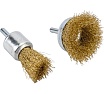 Набор кордщеток дисковых латунных для дрели (6 пр, 1/4", 25-75 мм) Rockforce RF-BWS601(29094)