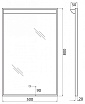 Зеркало BelBagno SPC-UNO-500-800-TCH 50x80 см, с подсветкой