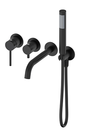 Смеситель для ванны Oliveeka Y-Line OL-889017-MB черный матовый