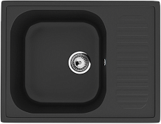 Кухонная мойка Ulgran Classic U-202-344 64 см ультра-черный