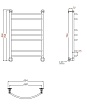 Полотенцесушитель водяной Aquanet Romeo(г2) 60x80 см