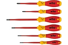 Набор отверток Wiha SoftFinish electric slimFix SL/PH 3201K6 6 шт 35389