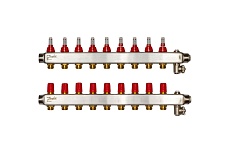 Коллекторы Danfoss SSM-9F с расходомерами 9 контуров 088U0759