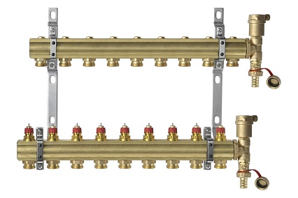 Комплект коллекторов Danfoss FHF-2 set, 9 выходов 088U0709 049506