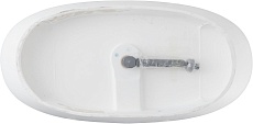 Ванна из искусственного камня Allen Brau Solid Stone Krion Oval 170x80 белый матовый 2.35003.21
