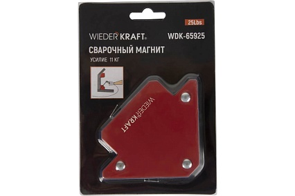 Магнит сварочный 45, 90, 135 градусов, усилие 25Lbs Wiederkraft WDK-65925