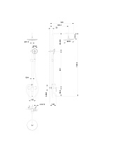 Душевая стойка Wonzon&Woghand Line WW-AE3354-MW белый матовый