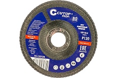 Круг лепестковый торцевой Profi 80 лепестков (125х22,2 мм; Р120) CUTOP 70-125120