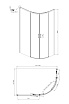 Душевой уголок Ambassador Queen 120x80 11011103L левый, прозрачный, хром