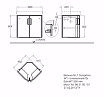 Мебель для ванной Geberit Renova Compact угловая, белый матовый