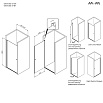 Душевая дверь Am.Pm Sunny W87G-90-1P-MT 90x190 прозрачное, хром матовый