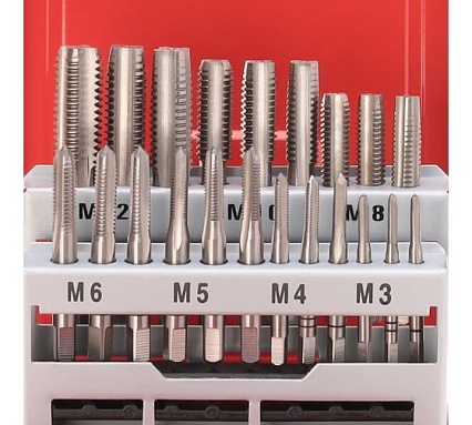 Набор метчиков RUKO М3-М12 мм HSS-G 21пр 245001