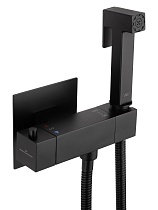 Смеситель Wonzon&Woghand WW-88819903-MB с гигиеническим душем, термостат, черный матовый