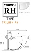 Поддон для душа Cezares Tray-Triumph 120x90 прямоугольный ассиметричный, левый