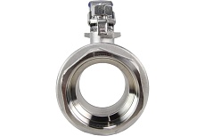 Кран DN.ru КШМП.316.230-ISO Ду65 Ру63 SS316 резьбовой с ISO фланцем D160-05357