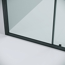 Душевая дверь Grossman Cosmo 100x195 прозрачное, графит сатин 100.K33.02.100.42.00