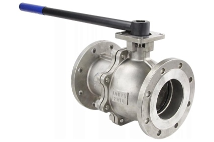 Шаровой кран DN.ru КШФП.316.200 Ду 125 Ру16 с ISO-фланцем и рукояткой D160-04813