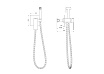 Смеситель Wonzon&Woghand Edge WW-88829003-CR с гигиеническим душем, хром