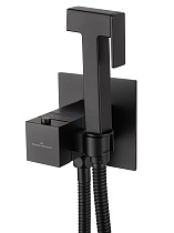 Смеситель Wonzon&Woghand WW-88829910-MB с гигиеническим душем, термостат, черный матовый