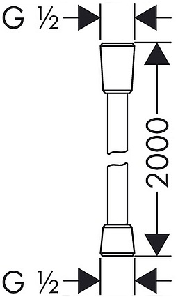 Шланг Hansgrohe Isiflex 28274000 200 см